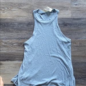 We the free ribbed racer back tank